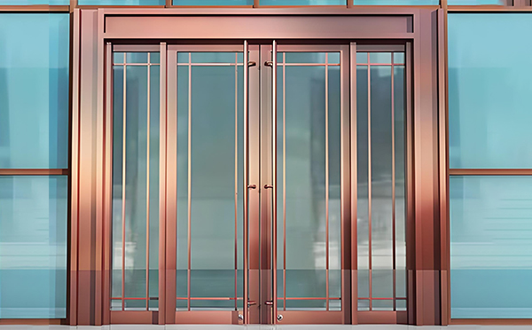 甘德玻璃地弹门